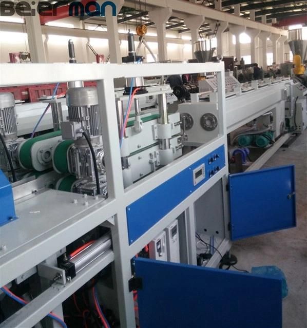 High Quality Ce 16-50mm Two Cavity Plastic PVC UPVC Small Wire Cable Protection Pipe Extrusion Line with Sjsz51/105 Conical Twin Screw Extruder