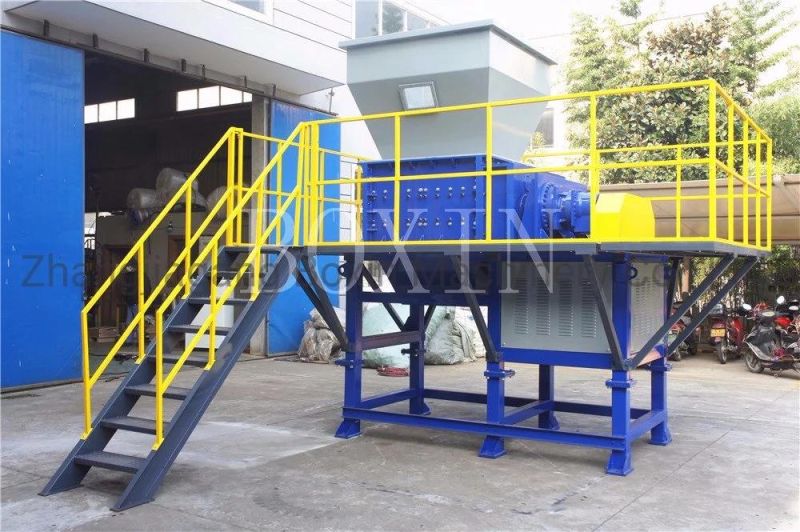 304 Stainless PP PE Plastic Shredder /Waste Tyre Recycling Machine Equipment Tire Shredder Machine Tire Crusher Production Line Rubber Crumb Grinding Machine