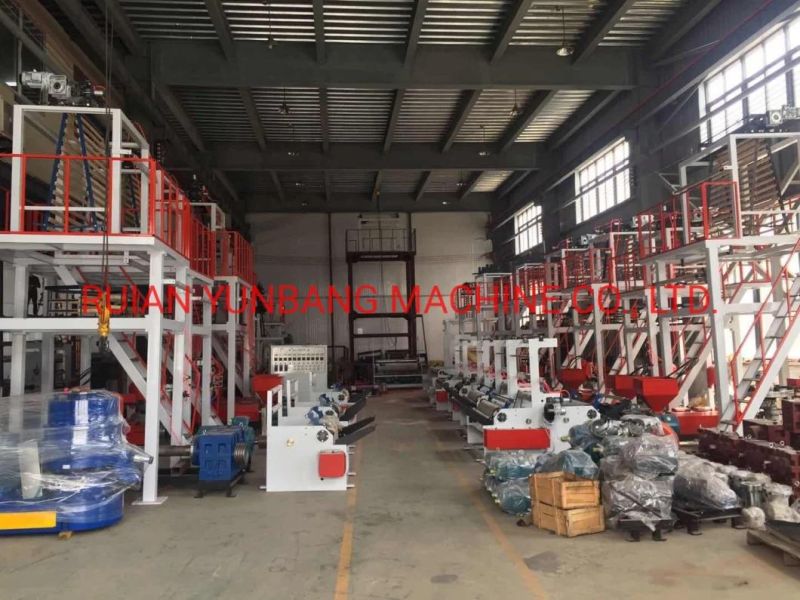 High Speed ABA 3 2 Layer Mini HDPE LDPE PE Blown Film Extruder Agriculture Polyethylene Plastic Film Blowing Machine