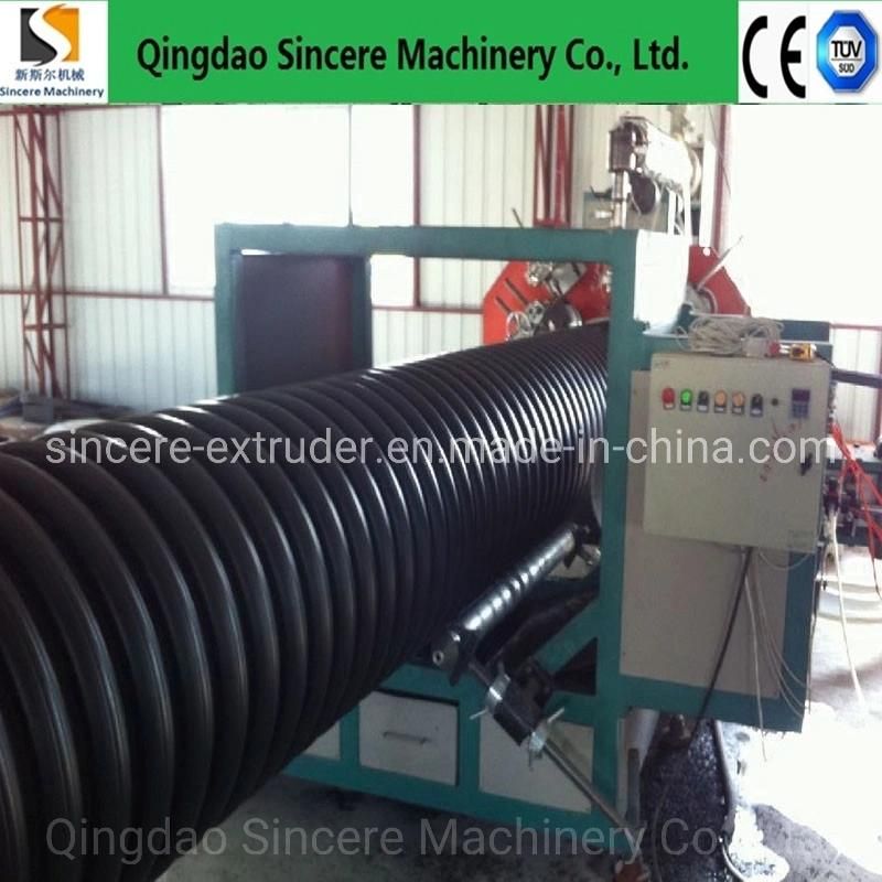 Hollow Structure Wall PE Spiral Pipe Extrusion Production Line