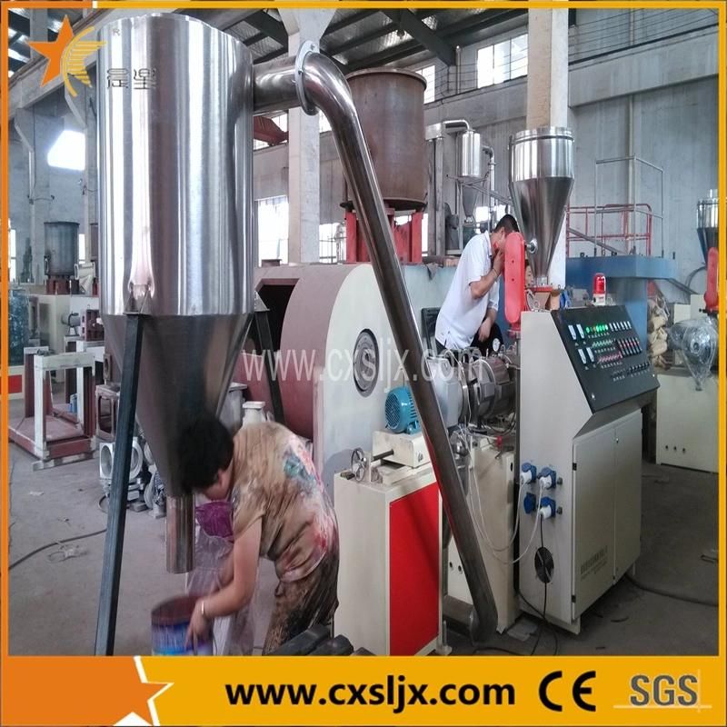 Ce Certificated Automatic Air Cooling WPC/PVC Granules Extrusion Machine