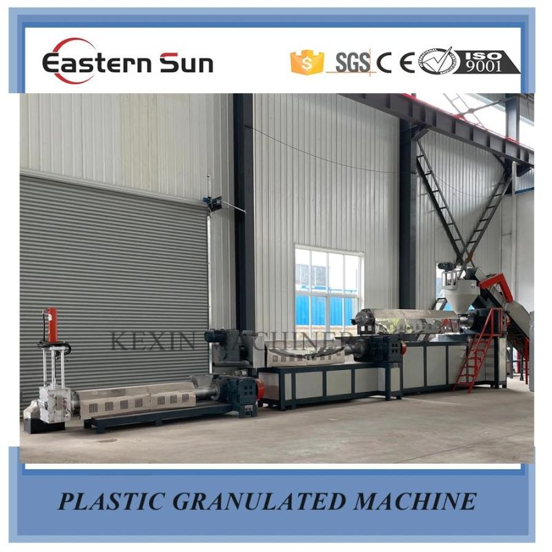 Water Ring Cutting Waste Plastic PE/PP/ABS Pelletizing Machine