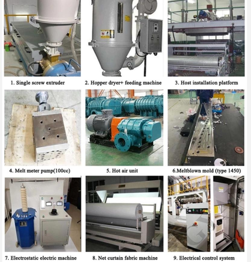 PP Meltblown Single Screw Mask Filter Fabric Extrusion Making Machine