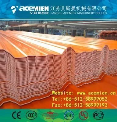 Plastic Composite Corrugated Roof Tile Processing Line/ PVC Corrugated Roof Plate ...