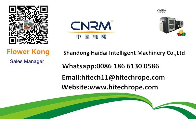 Cnrm Haidai Agriculture Baler Twine Rope PP Fibrillated Split Film Flat Raffia Yarn String Twine Extrusion Machine Plastic Extruder