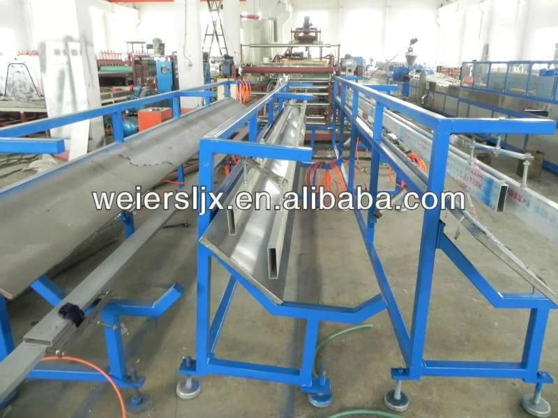 WPC PVC PE Wood Plastic Board Production Line