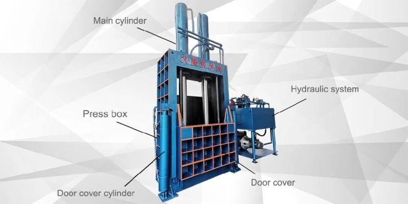 Y82-250 Semi-Automatic Hydraulic Baler for Metal, Paper, Cardboard, Plastic