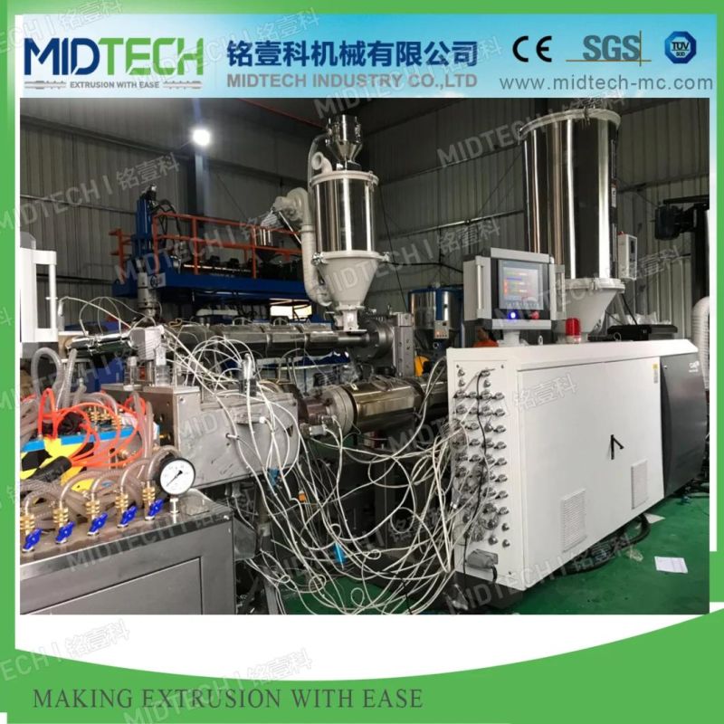 (Midtech Industry) Plastic PE Ocean Marine Pedal Profile Extrusion Production Line