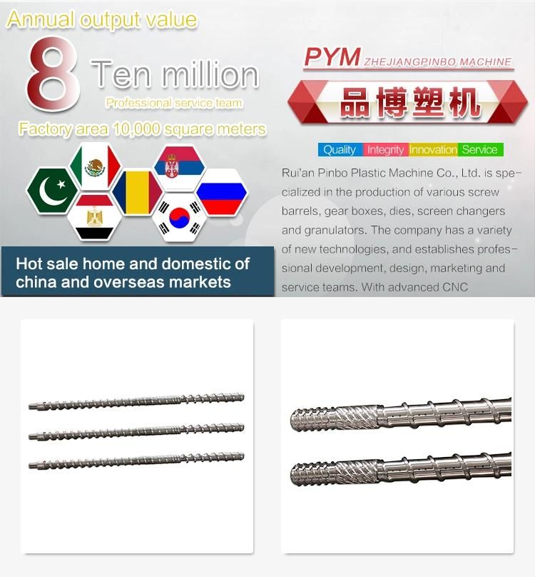 Plastic Extrusion Screw Barrel Bimetallic Screw Barrel