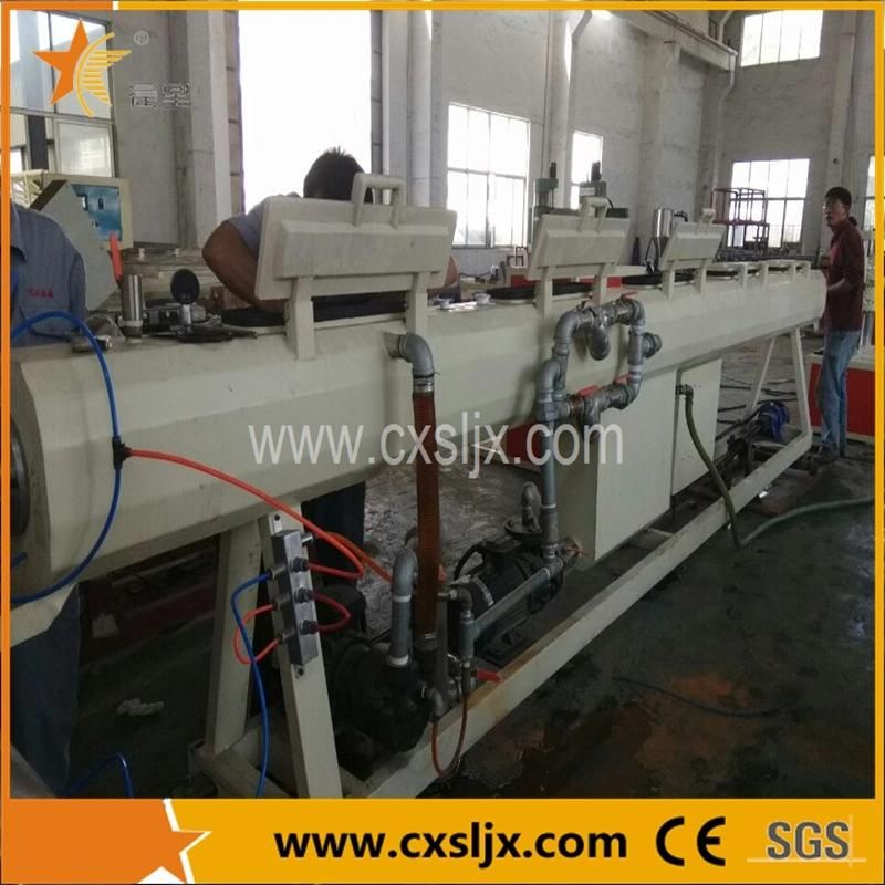 2. PE HDPE LDPE PPR Plastic Water Gas Oil Supply Pipe Tube Extrusion Production Line Single Screw Extruder Pipe Making Machine/ PVC Extrusion Line