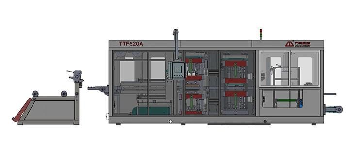 Full Automatic Forming-Cutting-Stacking Thermoformer Pet Plastic Box Making Machine with Excellent Materials