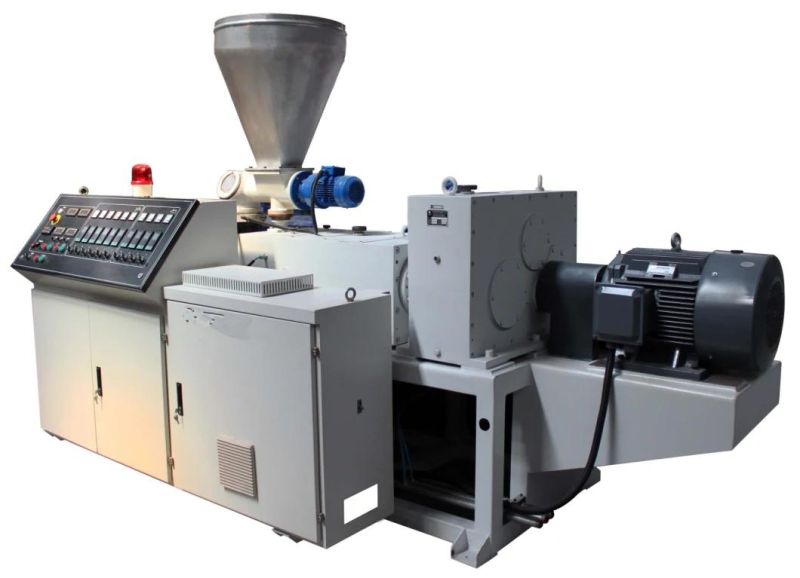 High Efficiency PVC Pipe/Profile/Board/Sheet Conical Twin Screw Extruder