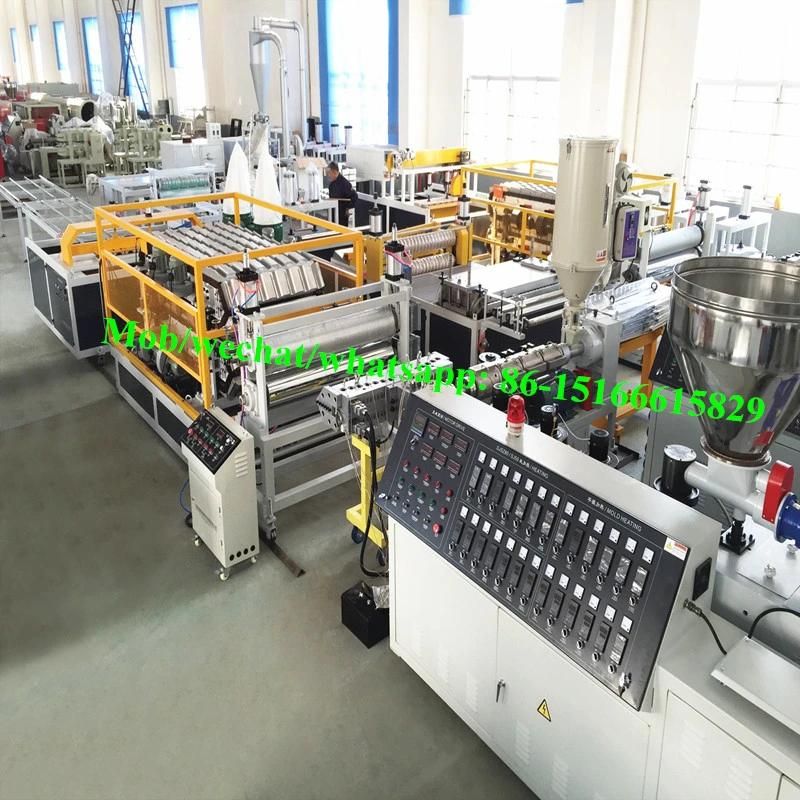 Jinfuxin Making ASA/PVC Plastic Glazed Roof Tile Extrusion Machinery