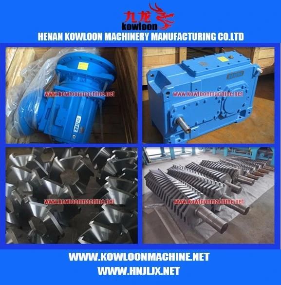 Double Shaft Used Coke Cans Aluminum Shredder