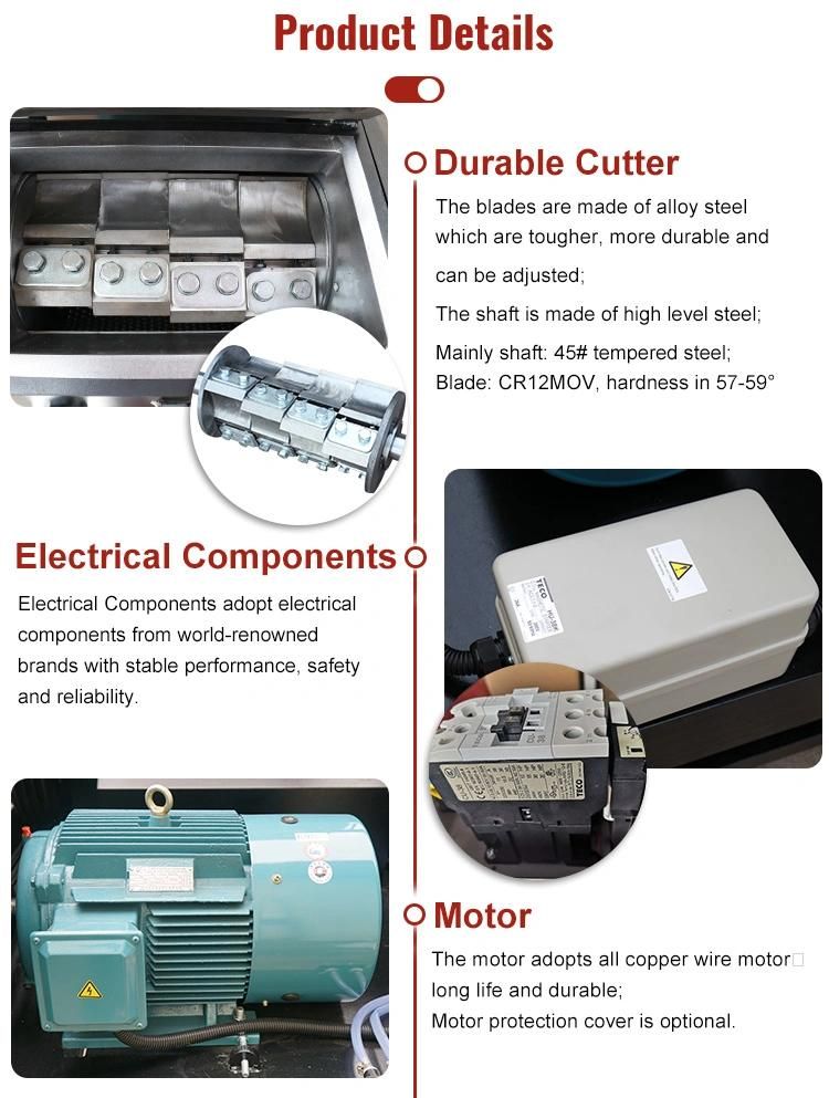 Plastic Crusher with Flake Blades Crushing Machine