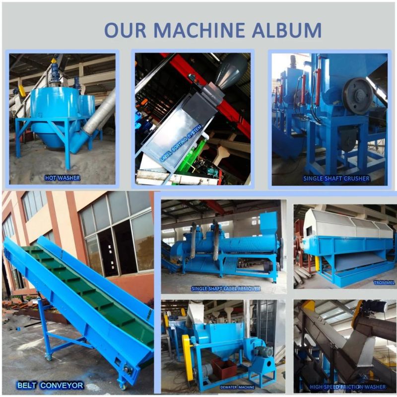 Plastic Pet Crushing Machine for Pet Washing Recycle Line