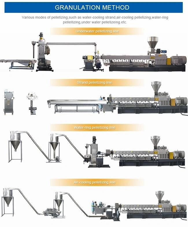 Co-Rotating Parallel Plastic Twin Screw Pellet Extruder