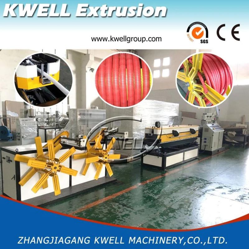 Plastic HDPE Corrugated Pipe Coiler Coiling Winding Winder Machine