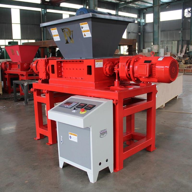 Double Shaft Mini Shredder for Metal Plastic Leather and Hard Waste Paper