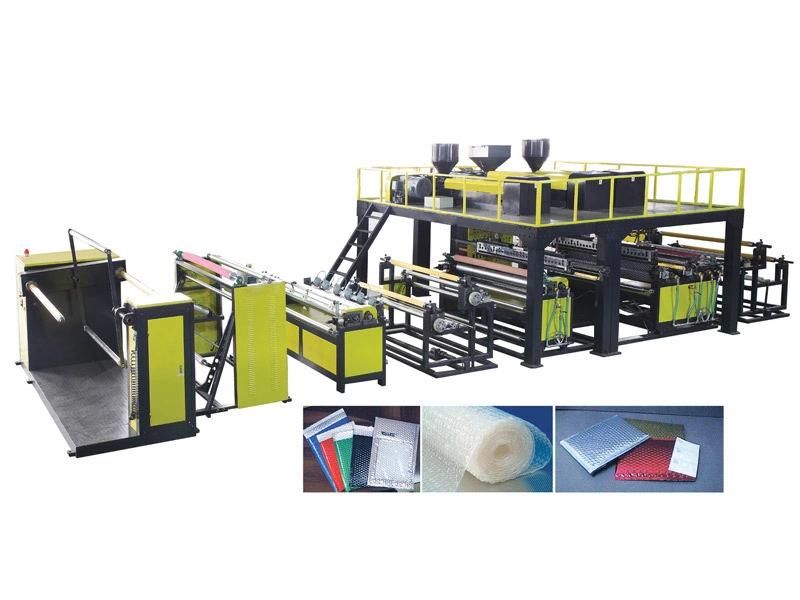 Compound 3 Layers PE Air Bubble Film Making Machinery Bubble Wrap Making Machine