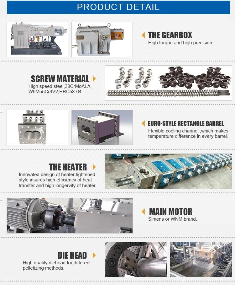 Nanjing Kairong PP/PE+CaCO3 Filler Masterbatch Co-Ratating Twin Screw Extruder