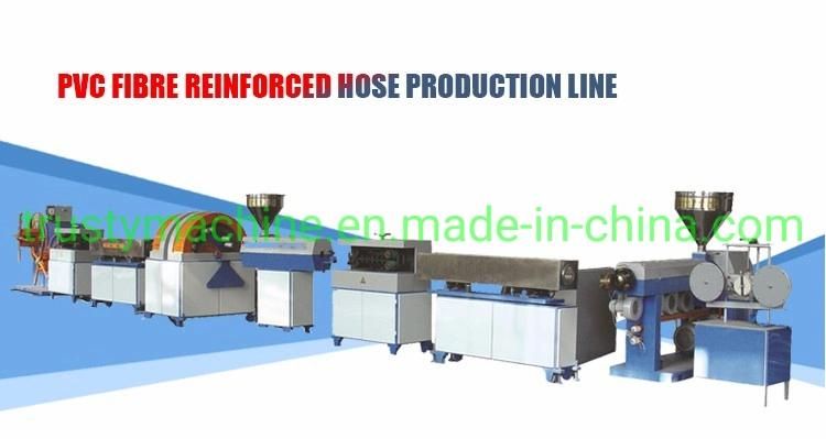 Single Extruder PVC Fiber Reinforced Hose Extrusion Line Plastic Garden Soft Pipe Making Machine