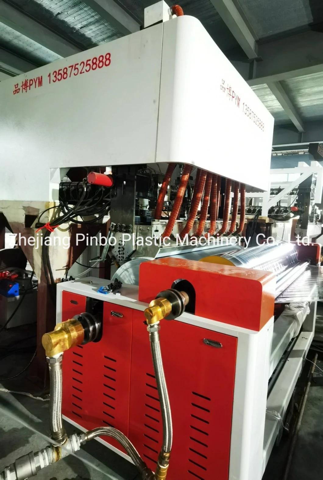 High Quality Lower Cost Two Shafts Plastic PE Casting Stretch Film Making Machine for Sale