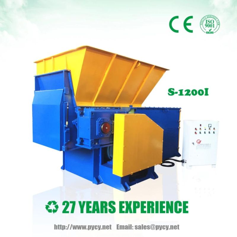 Single Shaft Waste Recycling Machine Plastic Shredder