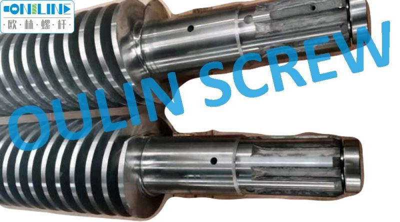 65/132 Twin Conical Screw Barrel for Gpm Extrusion