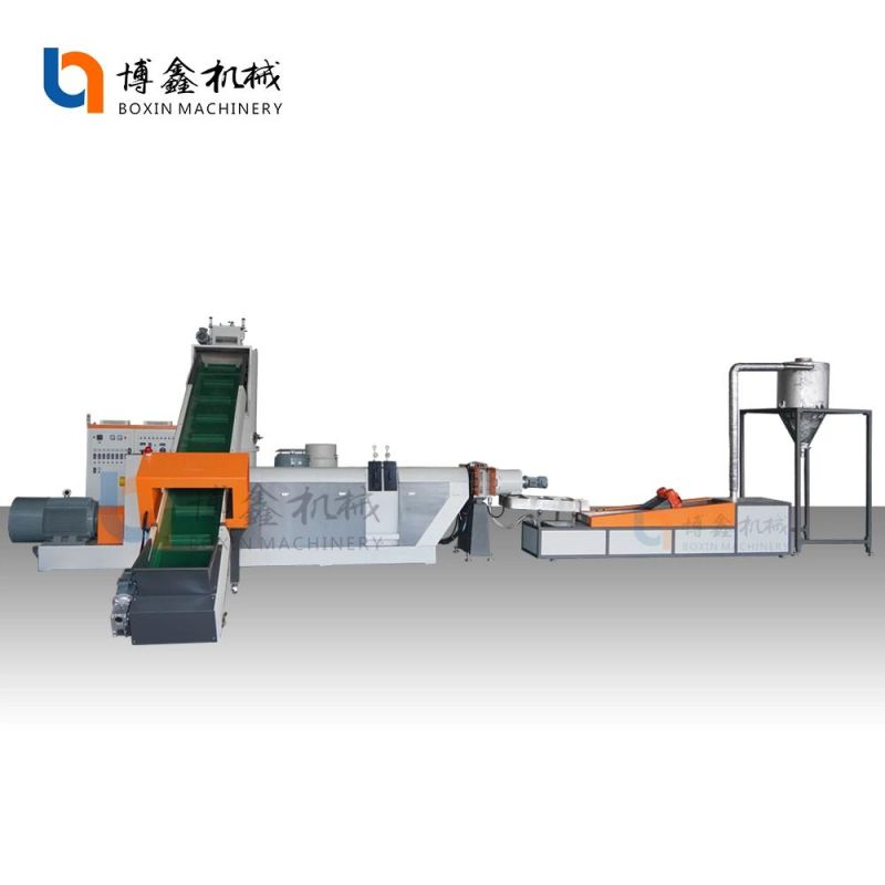 Boxin Waste Plastic Crushed Washing Recycling Machine, HDPE PP PE Granulation Melting Plastify Recycle Pelletizing Machine