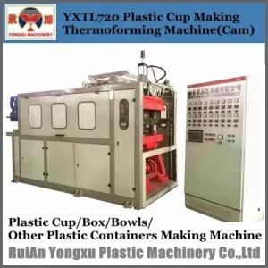 Four Column Cam Pressure Plastic Cup Thermoforming Machine