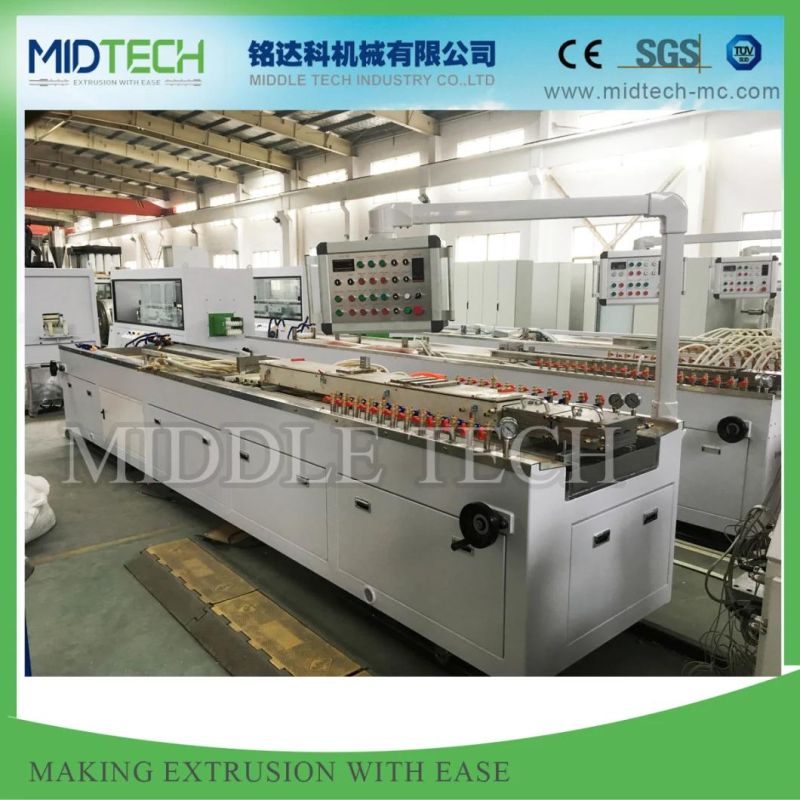 Plastic PVC/UPVC 6 Cavities Corner Bead Profile Extrusion and Automatic Punching Extrusion Extrusion/Extruder Making Machine