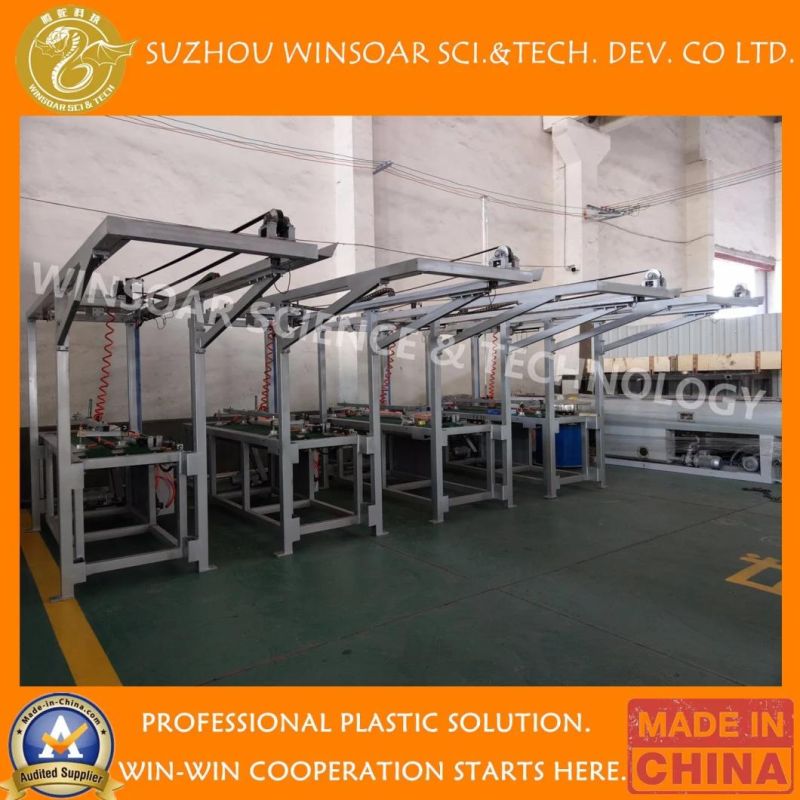 Plastic PVC Fast Loading Wallboard/Quick Assemble/ Inner Side Decoration Conical Twin Screw Extruder Pipe/Profile/Wallboard/ Extruder Machine