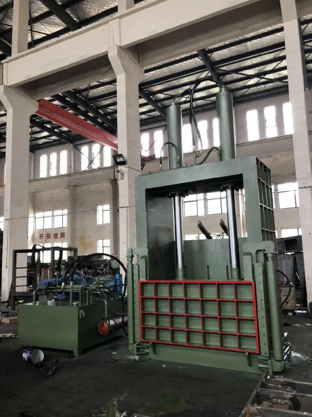 Vertical Hydraulic Cardboard Baler for Sale PLC Control Full Automatic Hydraulic Waste Paper Carton Baler