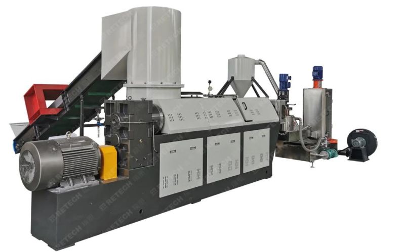 500kg/Hr Output PE HDPE LDPE LLDPE Packing Film Granulation Recycling Machine with Compactor