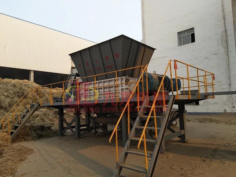 Shredding Straw as Material Used for Power Station Biomass Shredder