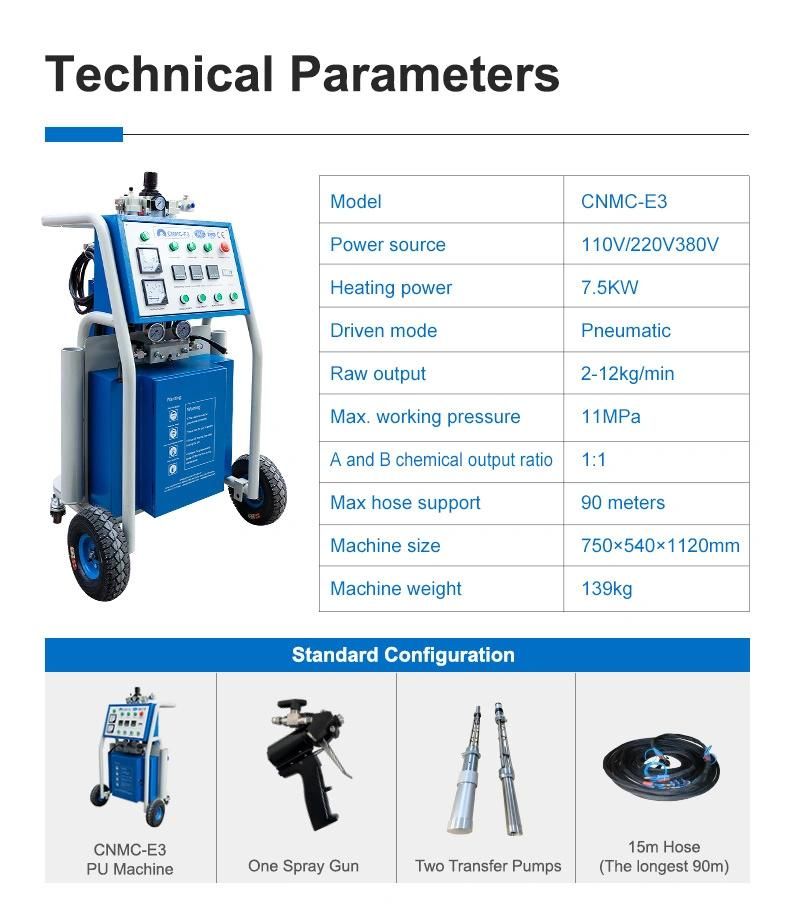 110V 220V Closed Cell Polyurethane Foaming Machine for Sale in USA Markets