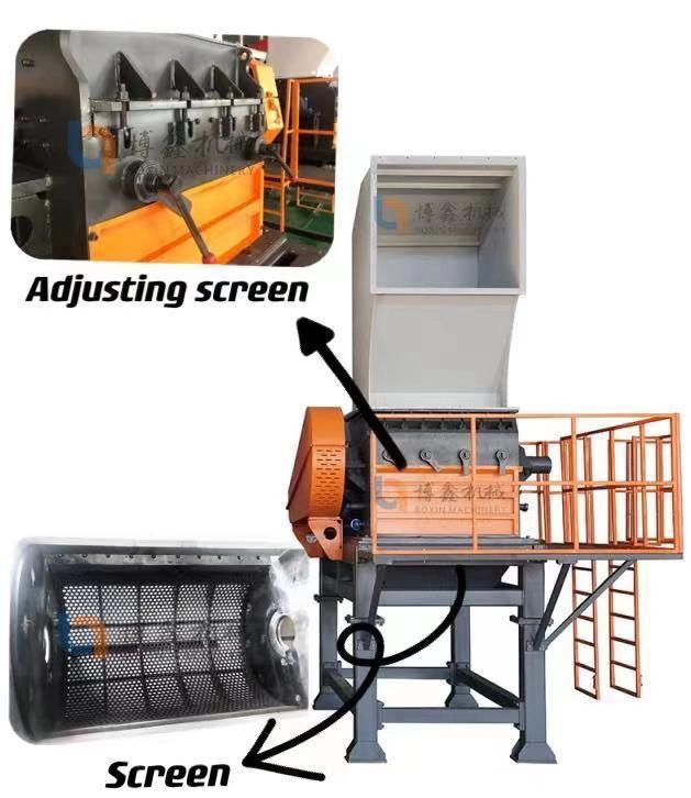 Waste PVC/PP/PE/Pet Film Bag/Profile/Bottle/Barrel Metal Cable Wire Industrial Small/Mini Plastic Crusher for Recycling Machine