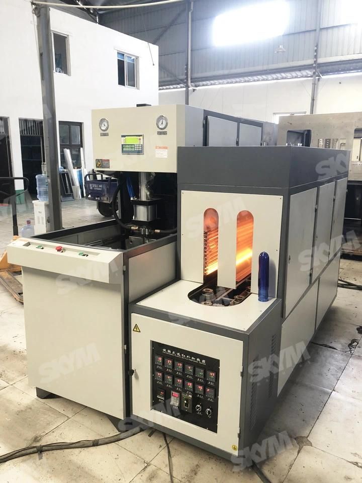 Semiautomatic 2cavity 500ml Pet Bottle Blowing Moulding Machine