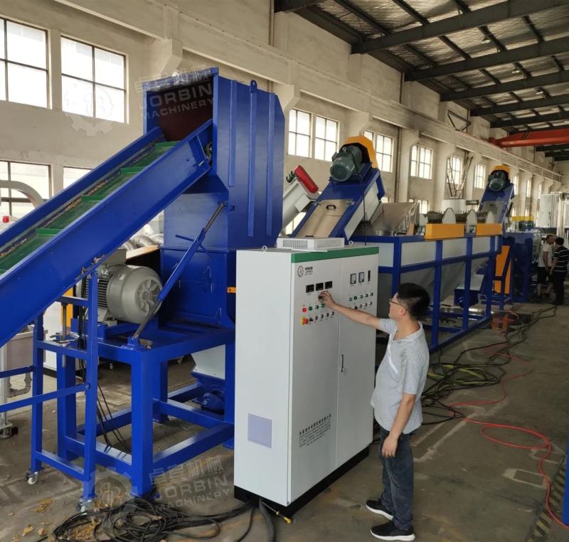 Full Automatic Waste Plastic PP PE HDPE LDPE Film Pet Bottles Flakes PVC Recycling Washing Machine with High Capacity in Factory