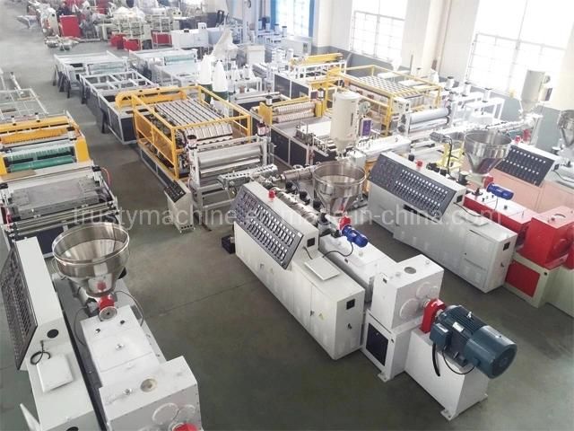 PVC Spanish Corrugated Roof Sheet Making Machine Extruder Machine