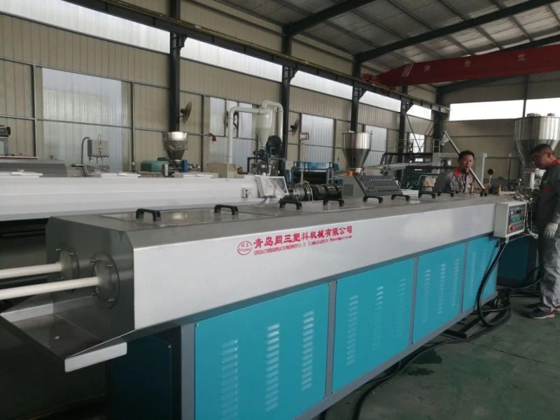 Tongsan PVC Pipe Hose Tube Cavity Plastic Extruder Making Machine Price