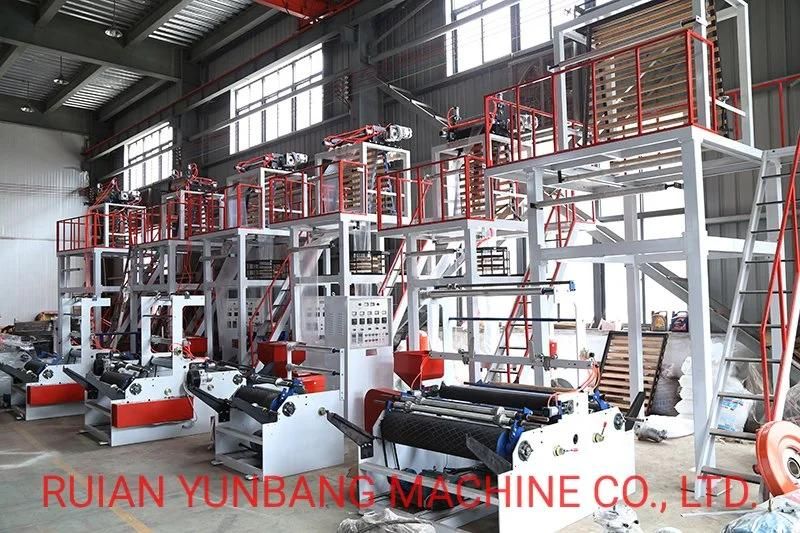 High Output HDPE/LDPE/LLDPE Plastic Film Blowing Machine for T-Shirt Bags