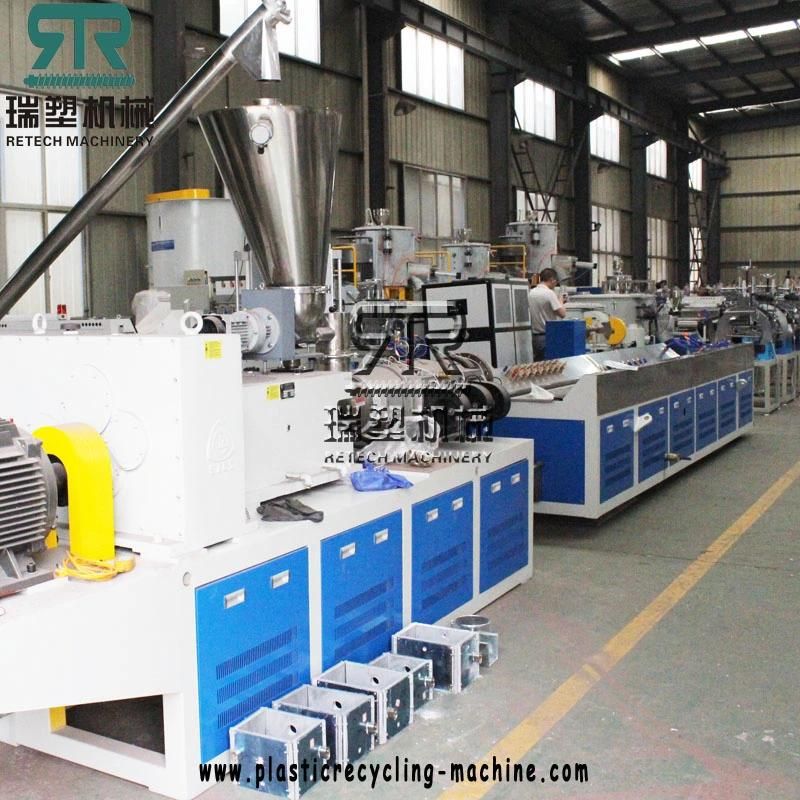 Plastic PVC UPVC Foam Skirting Line Gate Edge Frame Profile Making Foam PS Frame Extrusion Machine