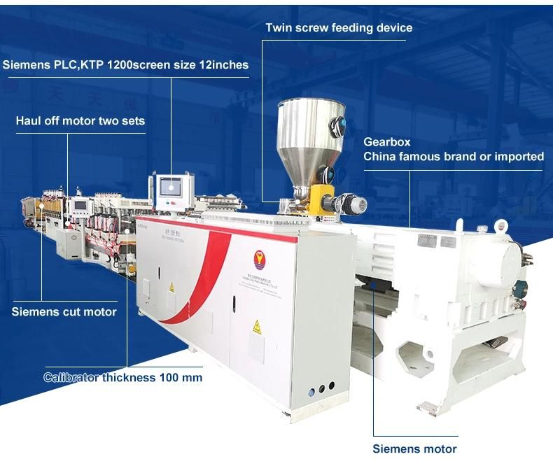 PVC Board Production Line / WPC Door Extrusion Line / PVC Sheet Manufacturing Machine