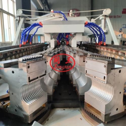 110-350mm Double Wall HDPE Pipe Extrusion Corrugated Pipe Forming Machine