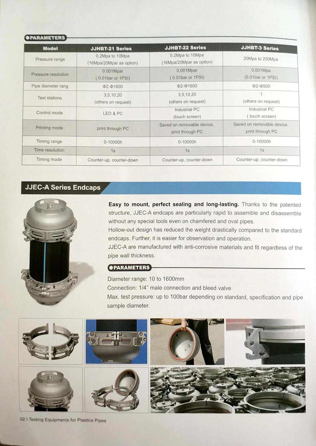 Hydrostatic Plastic Pipe Static Pressure Tester Equipment