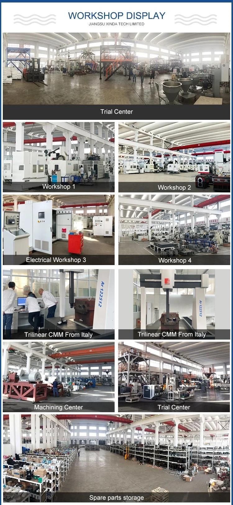 Polypropylene Plastic Pellets Rubber Extruder Twin Screw Extruder Pelletizer Compounding Line