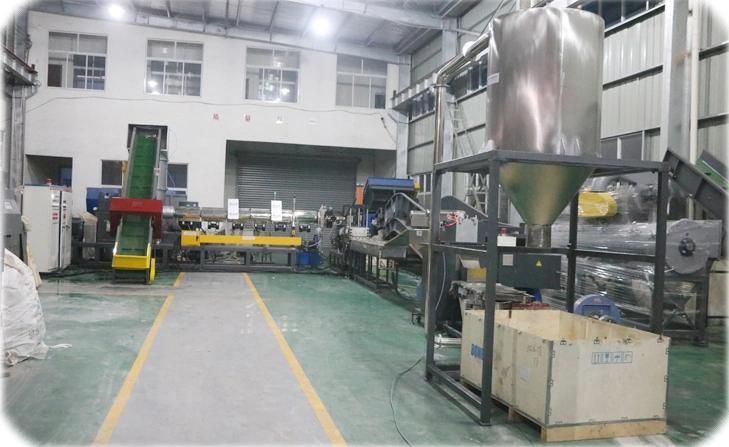 PE PP plastic bag double stage recycle pelletizing line