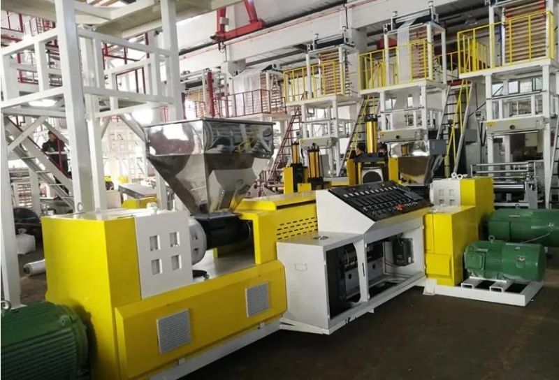 Three Layer Co-Extrusion HDPE Nylon Extruder Machine Plastic Film Blowing Machine